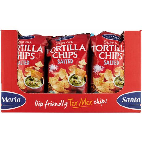 Santa Maria Tortilla Chips Salted (12 x 475g) - Aytac Foods Wholesale