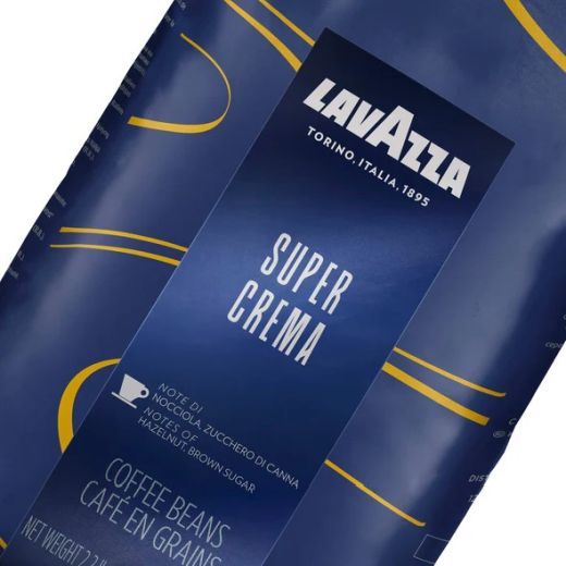 Lavazza Super Crema Coffee Beans 1kg × 6 Pack - Aytac Foods Wholesale
