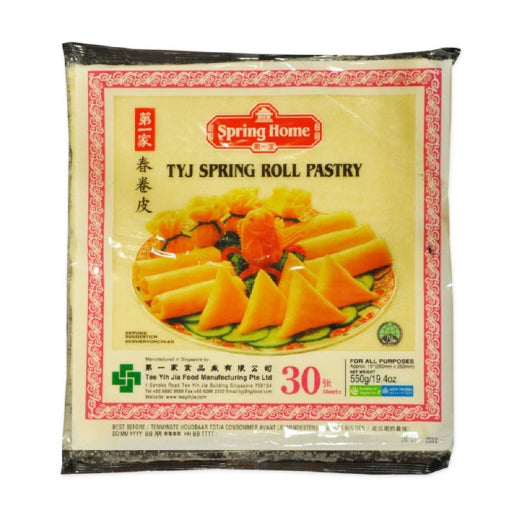EF TYJ Spring Roll Pastry 30x550g (10x10 30pcs, Pink) - Aytac Foods Wholesale