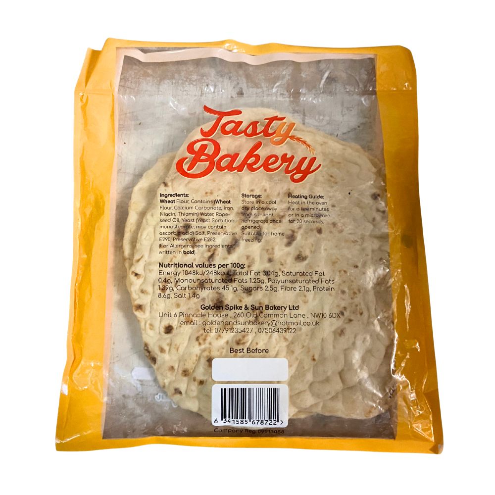 GSSB Fresh Plain Naan Bread 3pcs