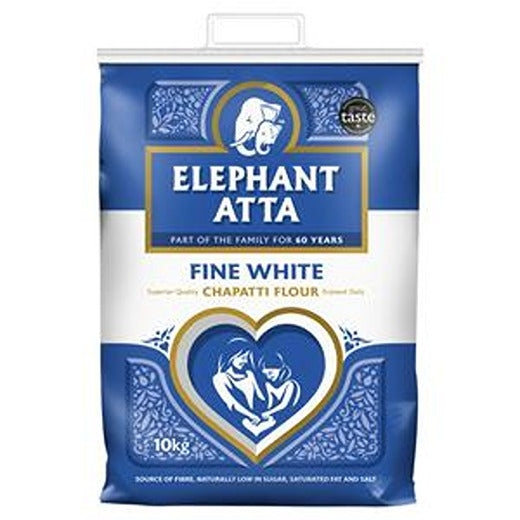 Wm Elephant Atta White 10Kg Pm £9.69 (10kg) x 1 - Aytac Foods Wholesale