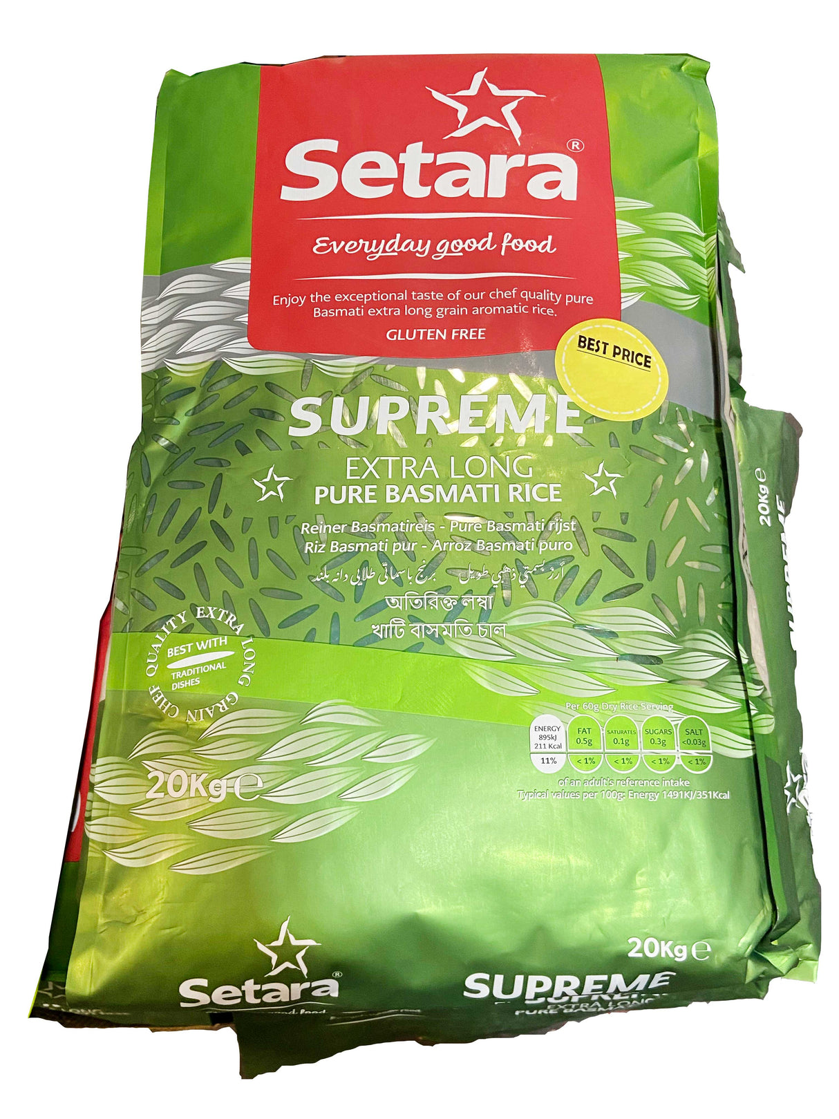 Setara Supreme Long Grain Basmati Rice PM £32.99 (1x20kg)
