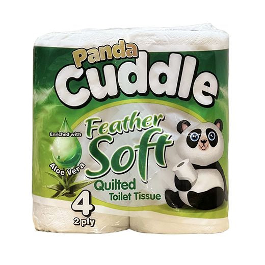 Panda Cuddle Aloe Vera Toilet Tissue 4 Rolls (10 Pack)