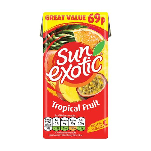Ag Sun Exotic Tropical Still Drink 288ml (Pack of 27)