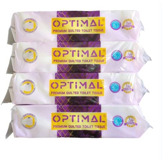Optimal Extra Soft 3Ply Quilted Fragrance Free Toilet Rolls (4x10XROLLS) - Aytac Foods Wholesale