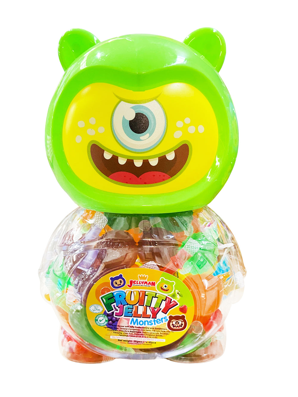 Fruitty Jelly Monsters Jar 20GR x45PCS