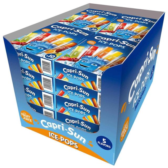 Capri-Sun Ice Pops wholesale case display