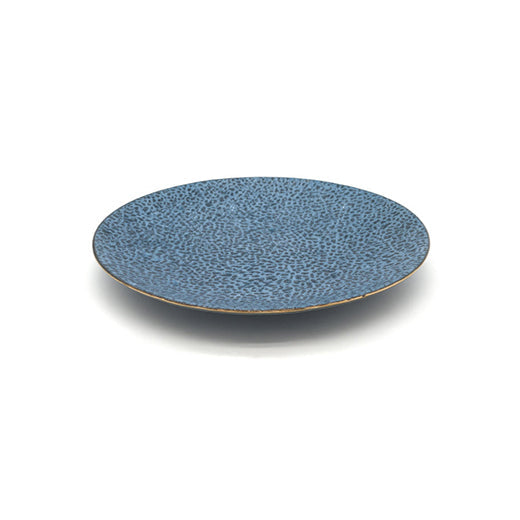 Csm Round Side Flat Plate 8.5'' - Arch Design Textured Blue product image