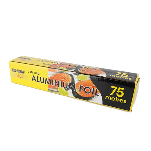 Majestic Catering Aluminium Foil 300mm x 75m 6 Rolls