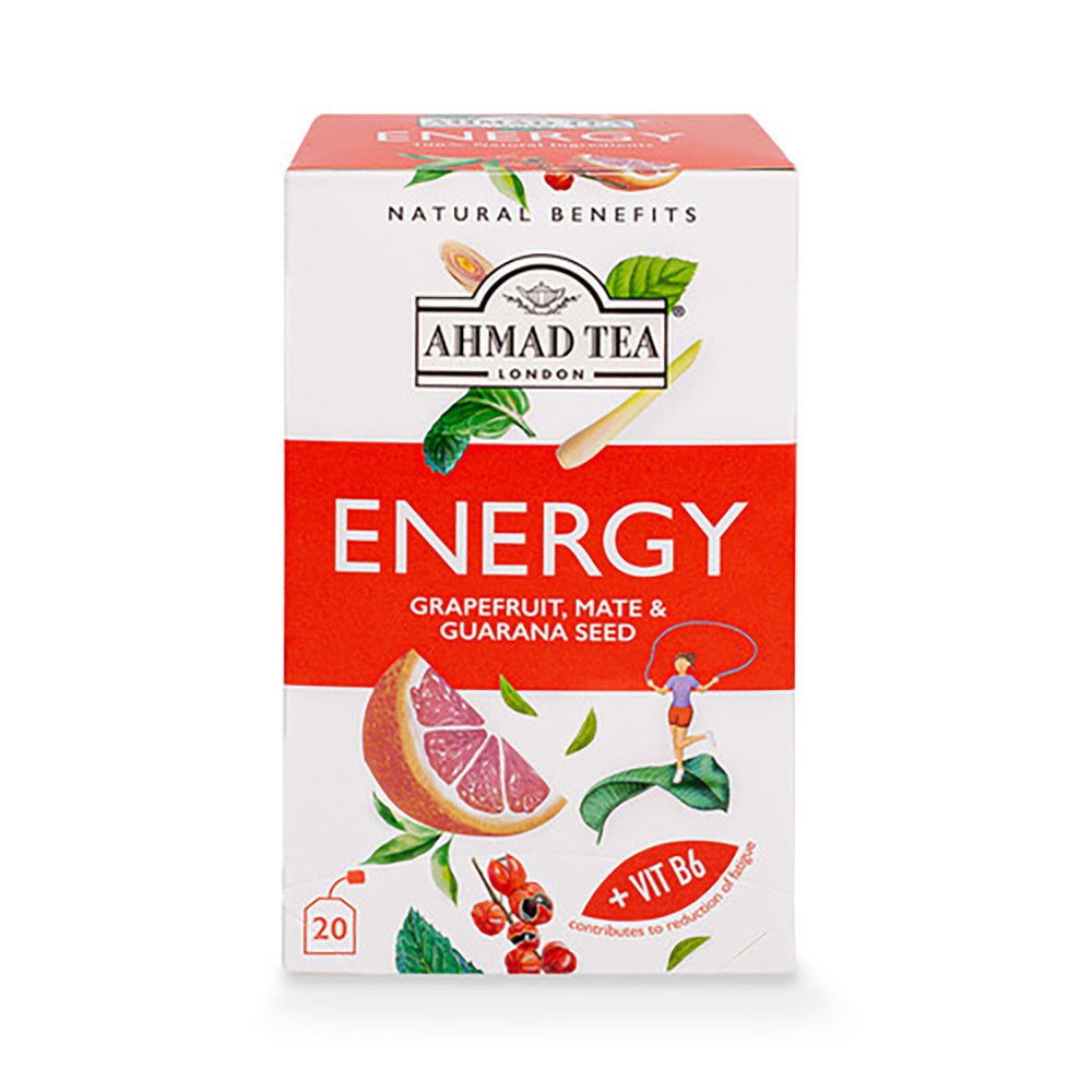 Ahmad Tea Energy Grapefruit, Mate & Guarana Seed 30 gr X 20 bags