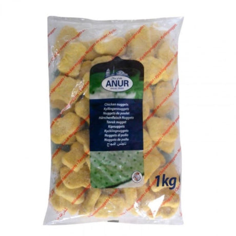 Anur Chicken Nuggets Plastic Bag 1KGx6 - Aytac Foods Wholesale