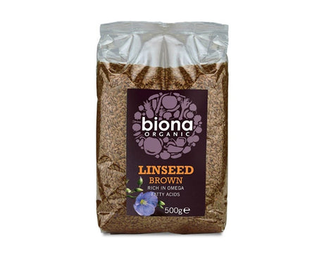 Biona Organic Linseed Brown 500Gx6 - Aytac Foods Wholesale