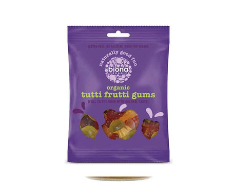 Biona Organic Organic Tutti Frutti Wine Gums 75Gx10 - Aytac Foods Wholesale