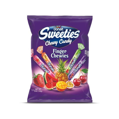 Bonart Sweeties Finger Chewies Assorted Chewy Candy 142 Gx24 - Aytac Foods Wholesale