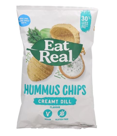Eat Real Hummus Creamy Dill Chips 135Gx10 - Aytac Foods Wholesale