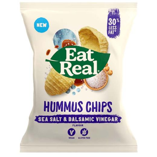 Eat Real Hummus Sea Salt And Balsamic Vinegar - 135Grx10 - Aytac Foods Wholesale