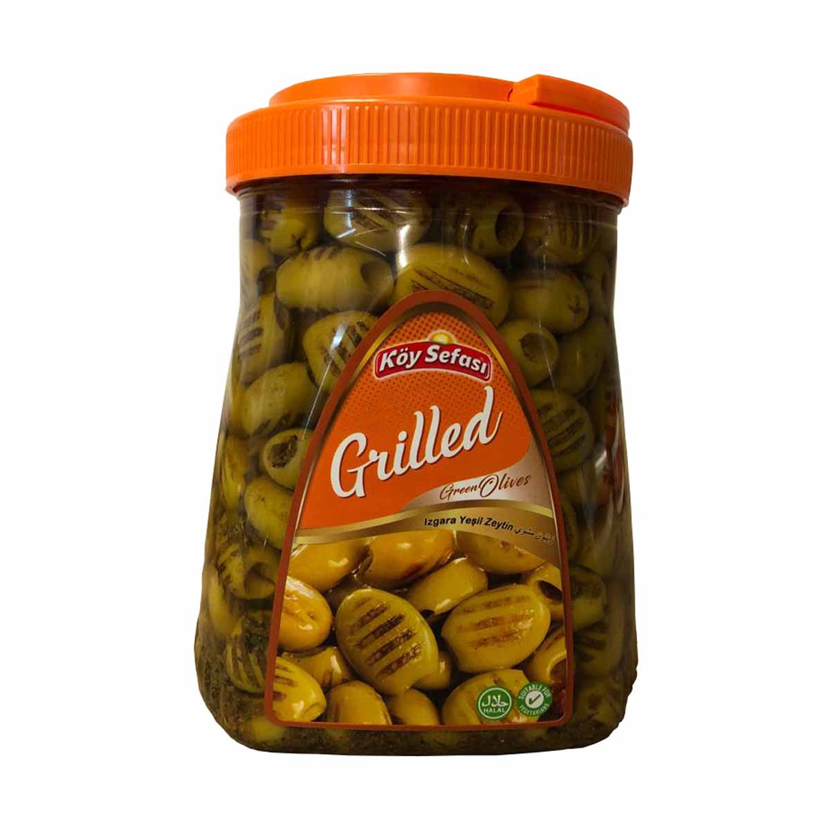 Koy Sefasi Grilled Green Olives Pet 600Gx6 - Aytac Foods Wholesale