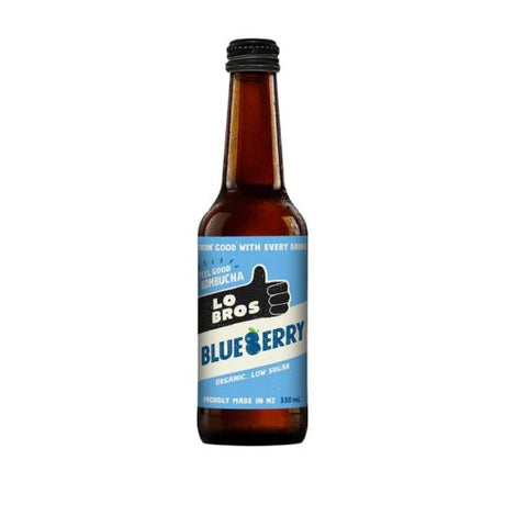 Lo Bros Organic Kombucha - Blueberry Lemonade - 330Mlx12 - Aytac Foods Wholesale