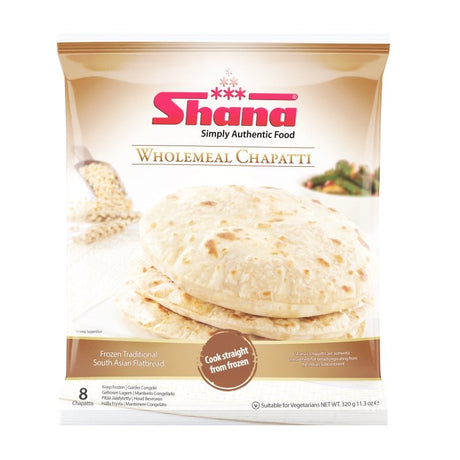 Shana Wholemeal Chappati 320Gx12 - Aytac Foods Wholesale