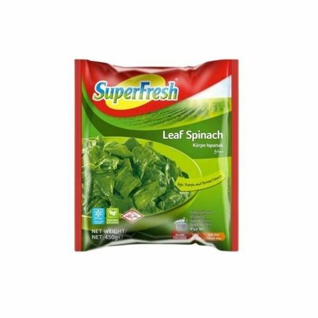 Superfresh Leaf Spinach Korfe Ispanak 450Gx16 - Aytac Foods Wholesale