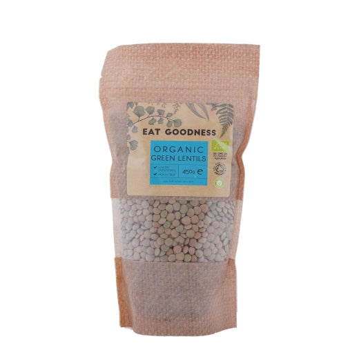 Gd Eat Goodness Org Green Lentils 450G , 450GR - Aytac Foods Wholesale