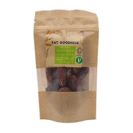 Eat Goodness Org Deglet Nour Pitted Dates (12x100GR) - Aytac Foods Wholesale