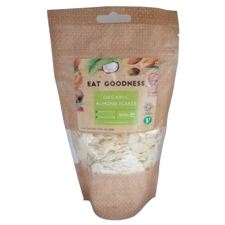 Gd Eat Goodness Org Almond Flakes 200G , 200GR - Aytac Foods Wholesale