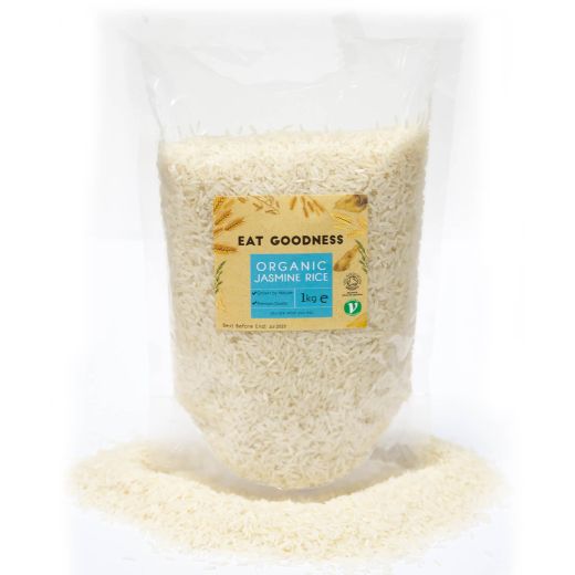 Gd Eat Goodness Org Jasmine Rice 1Kg , 1KG - Aytac Foods Wholesale