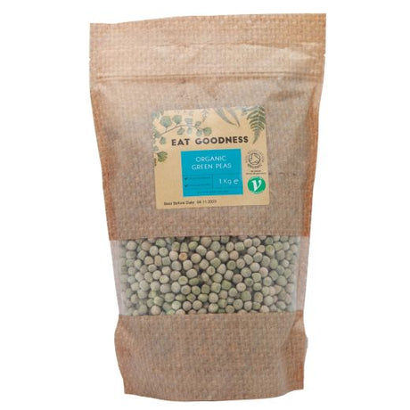 Gd Eat Goodness Org Green Peas 1Kg , 1KG - Aytac Foods Wholesale
