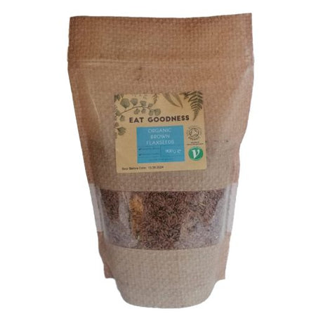 Gd Eat Goodness Org Brown Flax Seed 900G , 900GR - Aytac Foods Wholesale