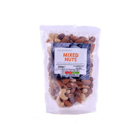 Gd Eat Goodness Mixed Nuts Whole 250G , 250GR - Aytac Foods Wholesale