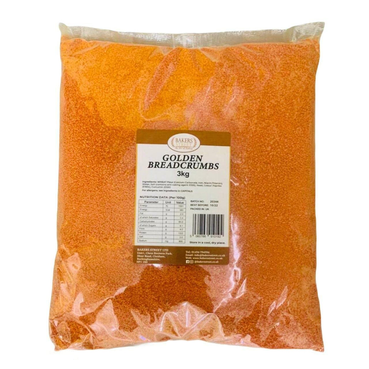 Bakers Street Golden Bread Crumbs (3x3KG)