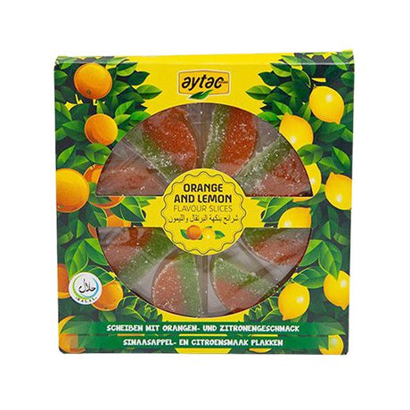 Jm Aytac Orange & Lemon Candy Slices (24x100G) - Aytac Foods Wholesale