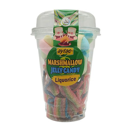 Jm Aytac Marshmallow And Jelly Cup Liquorice (16x150G) - Aytac Foods Wholesale