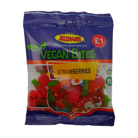 Jellyman Vegan Strawberries (12x120GR) - Aytac Foods Wholesale