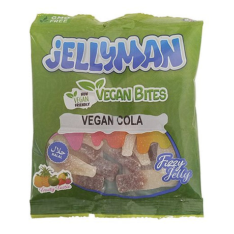 Jellyman Vegan Fizzy Cola Sweets 120g x 12 - Aytac Foods Wholesale