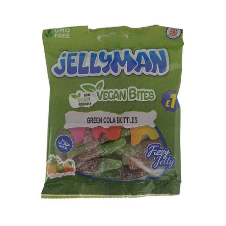 Jellyman Vegan Green Cola Bottles (120g) product image