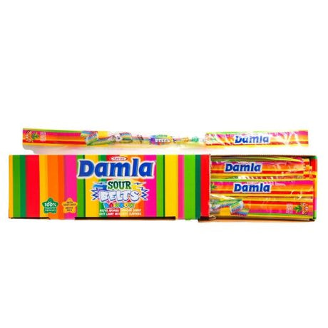 Jm Damla Sour Belt Rainbow (8544) , 15GR X 72PCS - Aytac Foods Wholesale