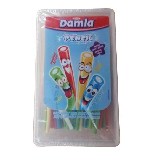 Jm Damla Licorice Pencil Assorted (8482), 1KG