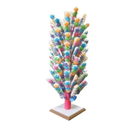 Jm [1] Candy Fox Lollipop With Wooden Stand - Fruit Jelly (1x40GR X 150PCS) - Aytac Foods Wholesale