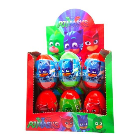 Jm Lolliboni Pj Masks  Surprise Egg , 4GRX24PCS - Aytac Foods Wholesale