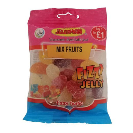 Jellyman Jellyman Fizzy Mix Fruits (24x80GR)