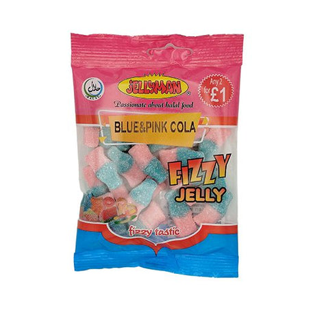 Jm Jellyman Fizzy Blue & Pink Cola (24x80GR) - Aytac Foods Wholesale