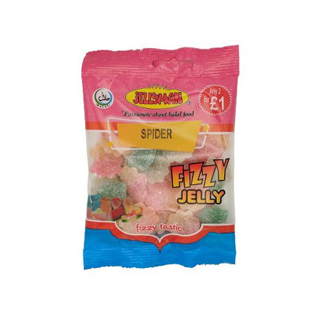 Jm Jellyman Fizzy Spider (24x80GR) - Aytac Foods Wholesale