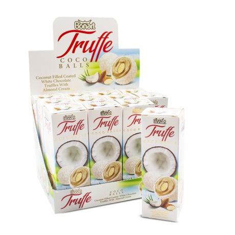 Jellyman Bonart Truffe Coco Balls White Choc. With Almond Cream (6x45GR)