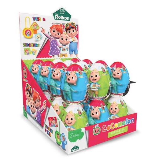 Jm Relkon Cocomelon Surprise Eggs With Candies (6x10GRX24PCS) - Aytac Foods Wholesale