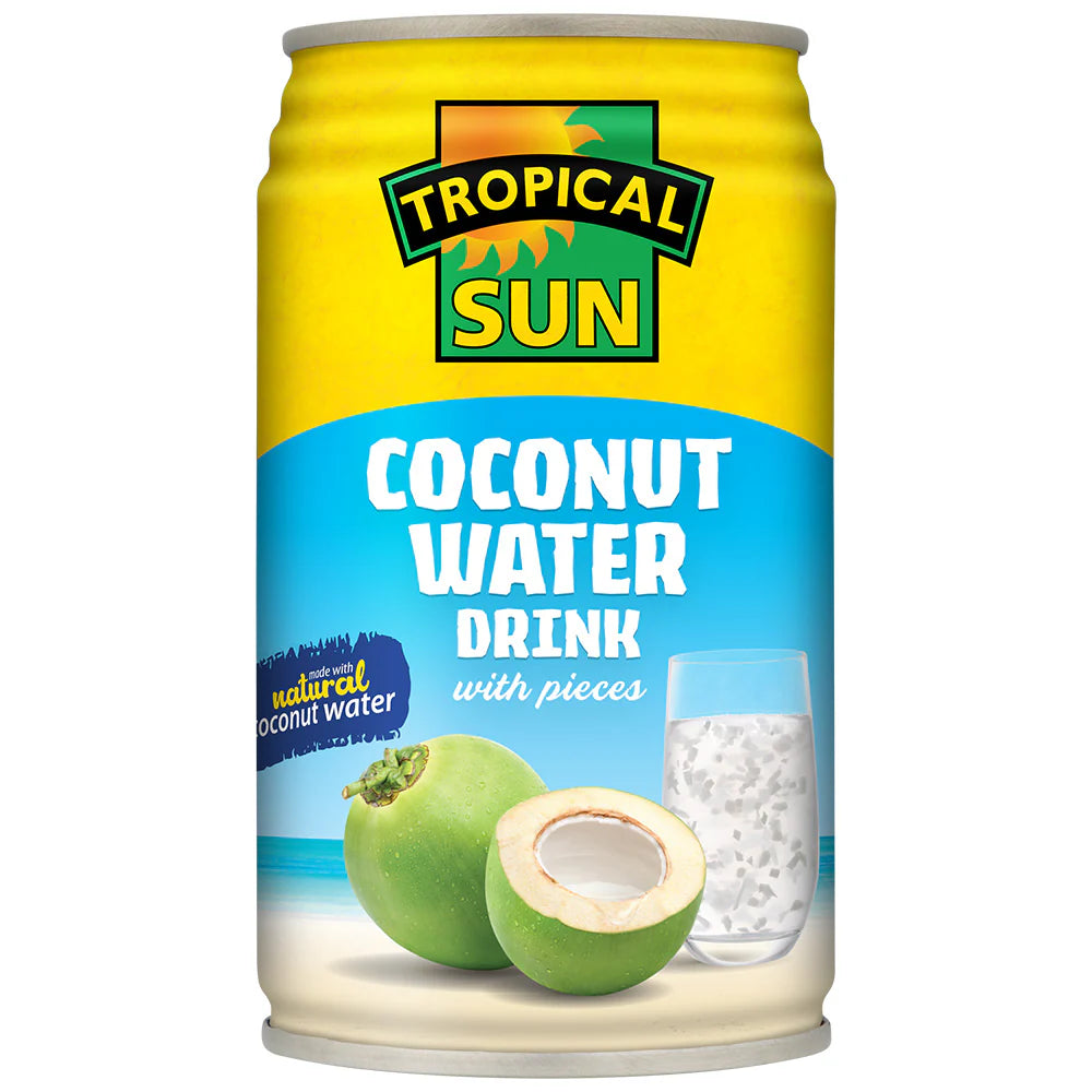 Tropical Sun Coconut Water with Pieces – Case of 12 x 330ml