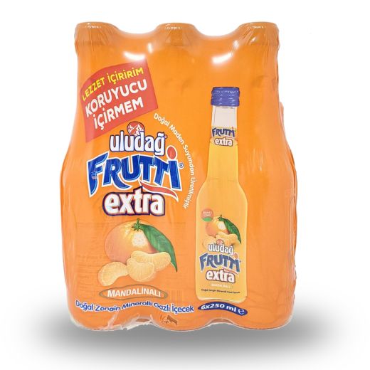 Uludag Frutti Extra Mandalinali (Mandarin Orange) , 250MLX6PCS