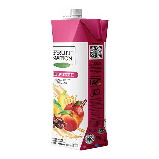 Fruit Nation Fit Punch (Mix Fruit) (12x1LT) - Aytac Foods Wholesale