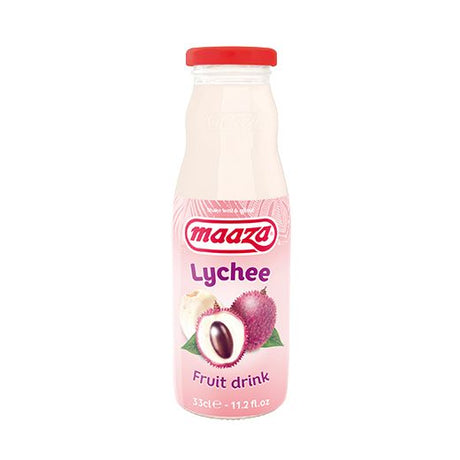 Maaza Lychee Drink 330Ml-Glas Bottle (12x330ML) - Aytac Foods Wholesale
